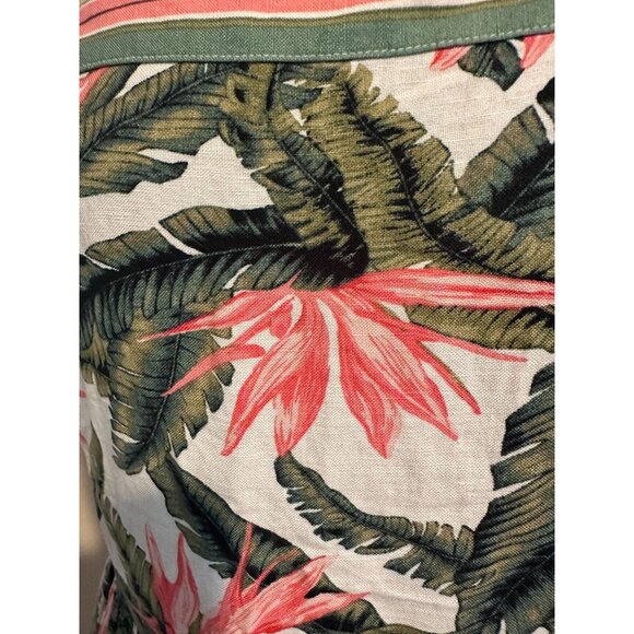 🌴 LOFT Tropical Print Dress – Linen Viscose Blend – Size 6 (#316) - Picture 10 of 12